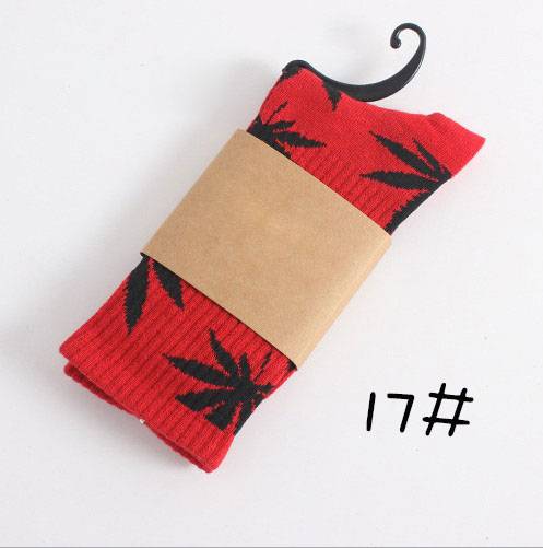 Weed Print Cotton Socks