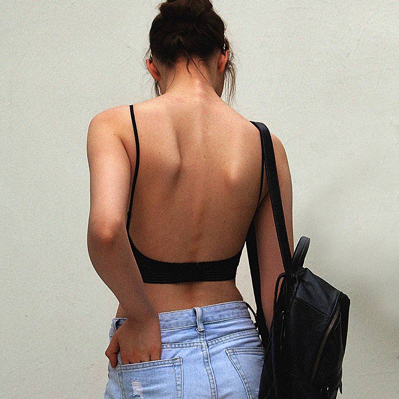 Backless Invisible Bra Set