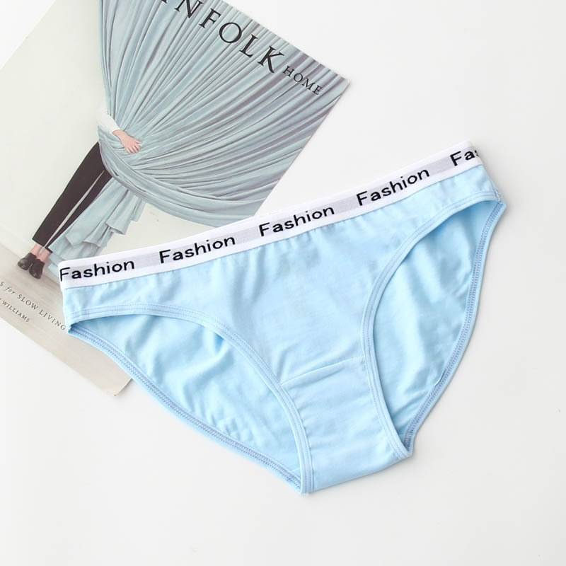 Comfortable Low-Rise Inscribed Cotton Women’s Briefs