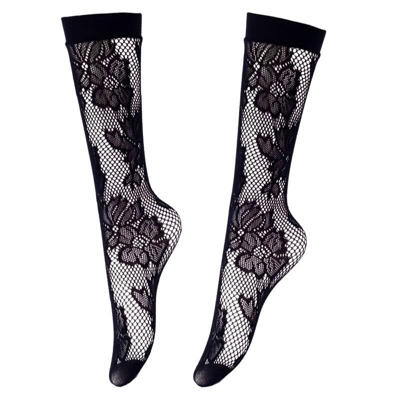 Women's Black Knee-High Long Socks