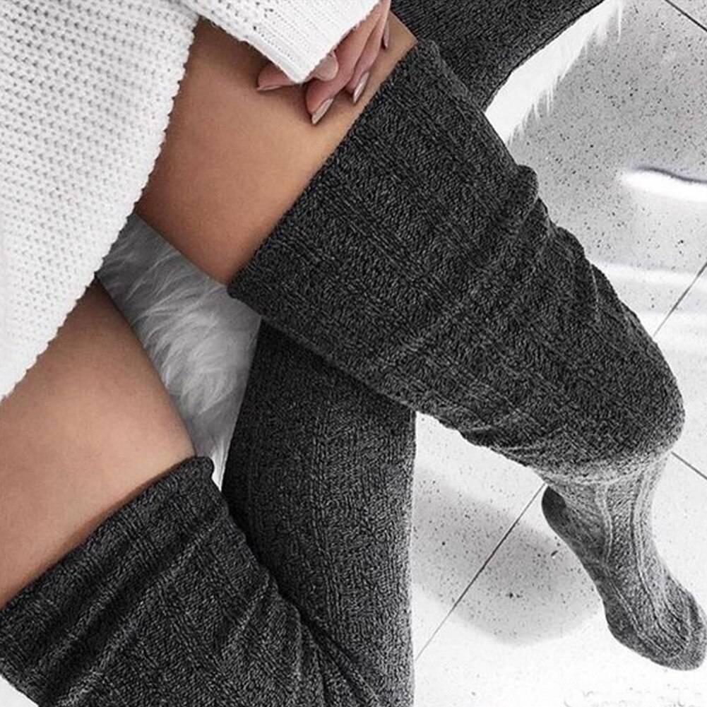 Women's Over Knee Knitted Socks