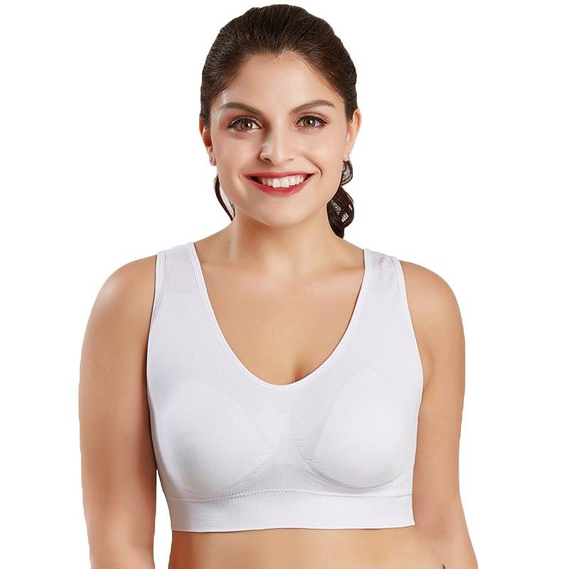 Breathable Plus Size Sports Bra Bra Sports Bra cb5feb1b7314637725a2e7: Beige|black|white