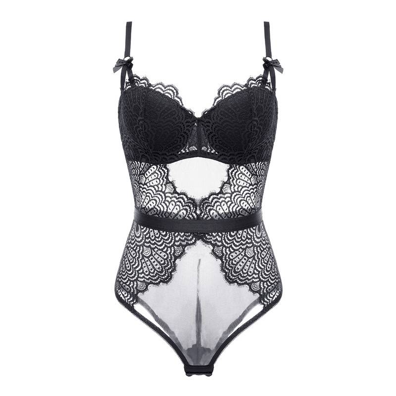 Hollow Out Lace Corsets Lingerie Corset cb5feb1b7314637725a2e7: black|Green|Purple|white