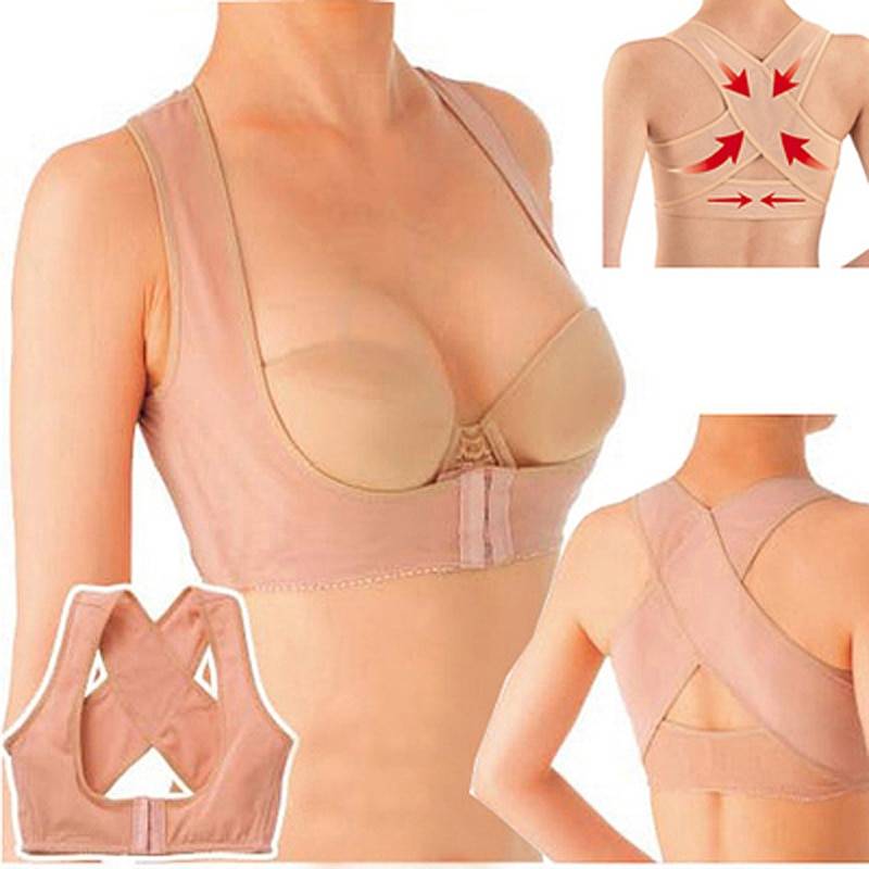 Breast and Posture Correcting Corset Lingerie Corset cb5feb1b7314637725a2e7: black|Khaki