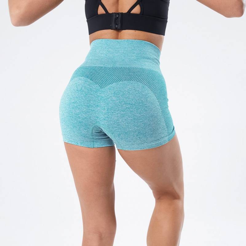 Sports Seamless Shorts Women Push Up High Waist Fitness Shorts Female Slim Workout Short Pants Dropship 2020 New