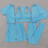 5pcs sky blue set