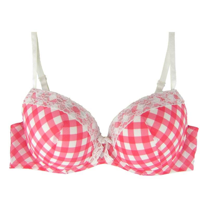 Push Up Women Bras Violet/Red Color Priting Geometric Patten Have B/C Cup Girl’s Love Bra Underwear Demi NO.ZBW014