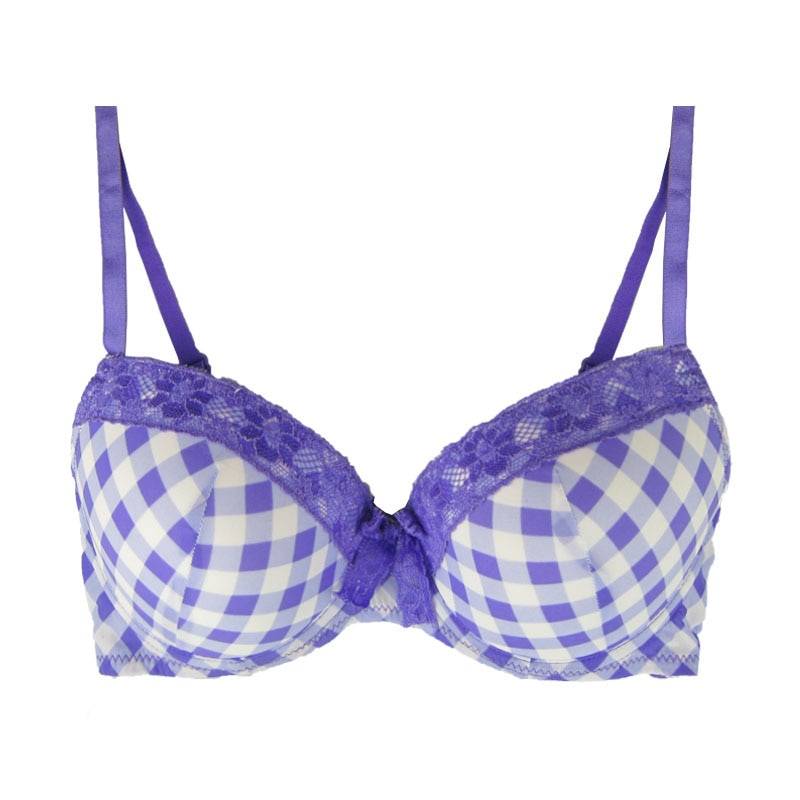 Push Up Women Bras Violet/Red Color Priting Geometric Patten Have B/C Cup Girl’s Love Bra Underwear Demi NO.ZBW014