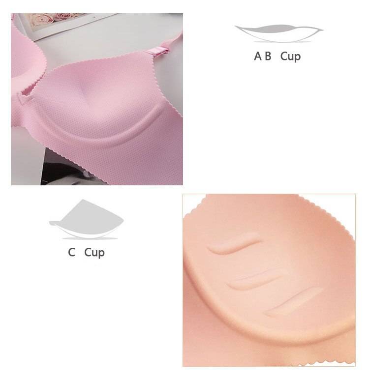Sexy Seamless Brassiere Wire Free Push Up T-Shirt Bra