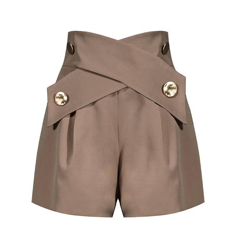 Women High Waist Loose Short Pants