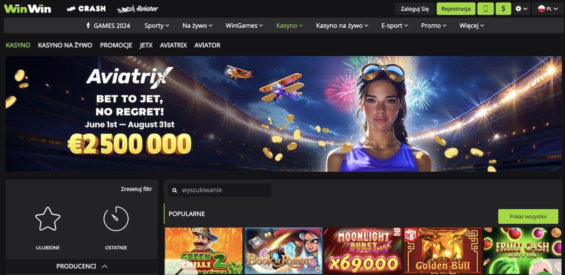 Automaty demo WinWin Bet – Graj w najlepsze automaty online